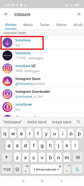 Bot Aplikasi Telegram