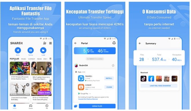 Cara Kirim File dengan SHAREit