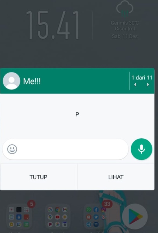 cara aktifkan notifikasi wa