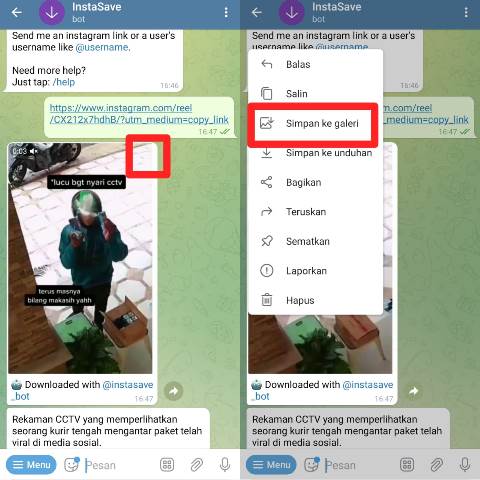 Cara Menyimpan Video Telegram ke Galeri