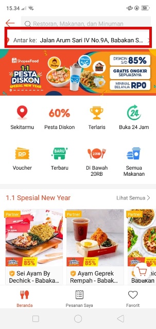 Cara Pesan Shopee Food 