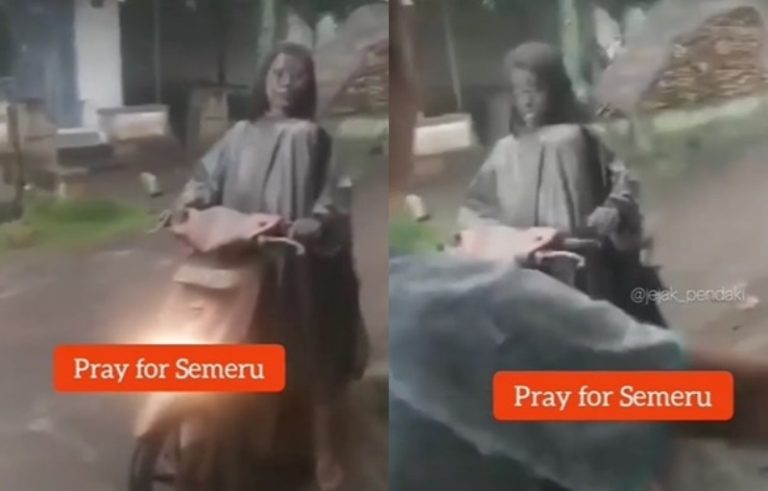 Detik detik Ibu Selamatkan Anak Saat Erupsi Gunung Semeru Wajahnya Sampai Penuh Abu