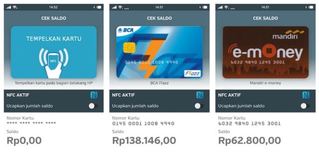 Electronic Money Card Balance