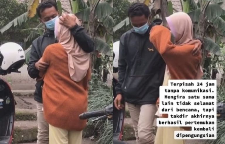 Haru Terpisah Saat Erupsi Semeru Pasutri ini Selamat dan Kembali Bertemu di Pengungsian