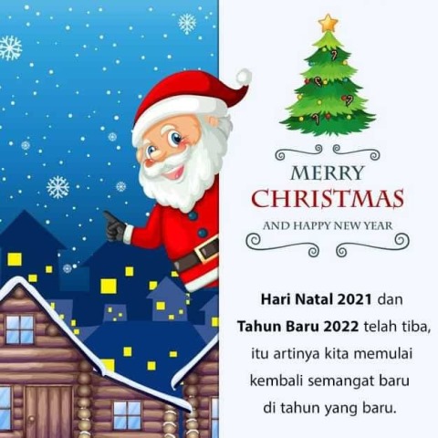 Kartu Ucapan Selamat Natal 2021 dan Tahun Baru 2022