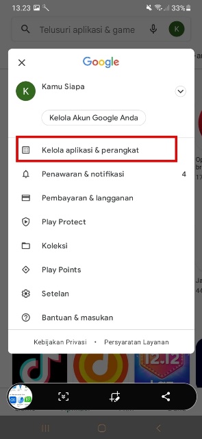 Kelola apliaksi dan perangkat