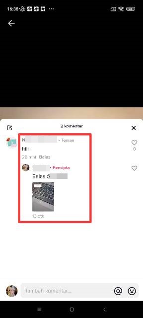 Komentar Video TikTok