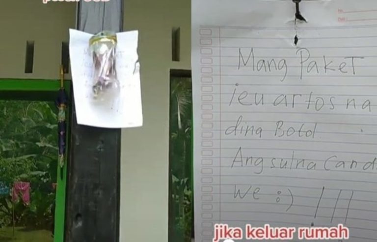 Kurir Auto Senang Penerima Paket COD Tinggalkan Uang di Luar Rumah Saat Sedang Pergi