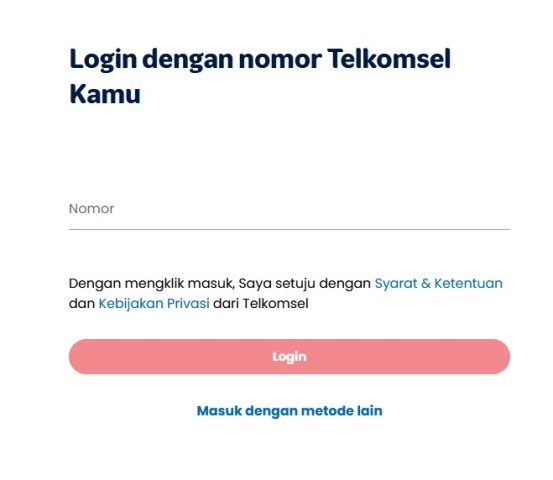 Login Nomor Telkomsel