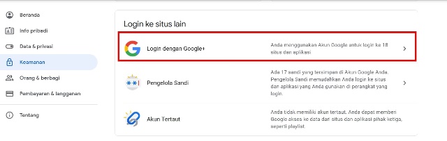 Login dengan Google