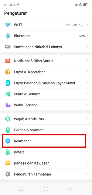 Mengunci aplikasi