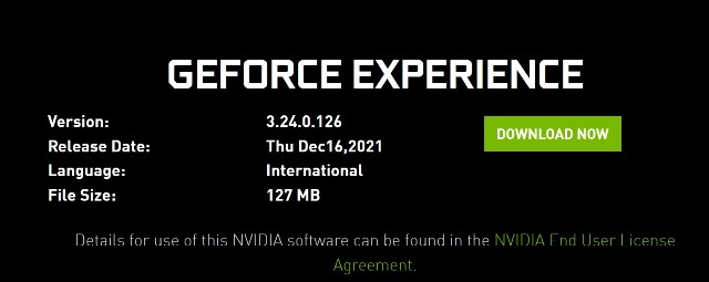 Nvidia GeForce Experience