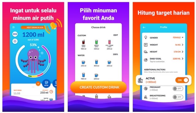 Pengingat minum air - Waterful - Apk Pengingat Minum