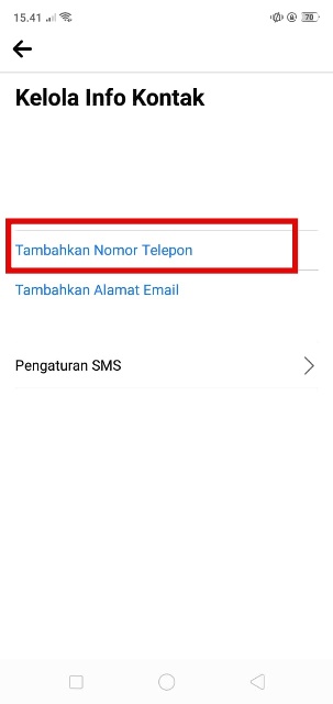 Tambahkan Nomor Telepon