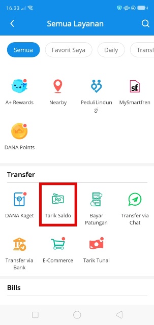 Cara Transfer DANA ke Rekening Bank