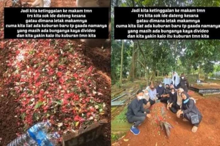 VIRAL Insiden Muda mudi Salah Makam