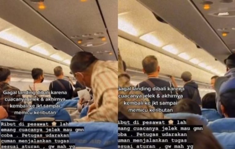 VIRAL Pesawat Gagal Landing di Bali Akibat Cuaca Buruk Picu Keributan Penumpang