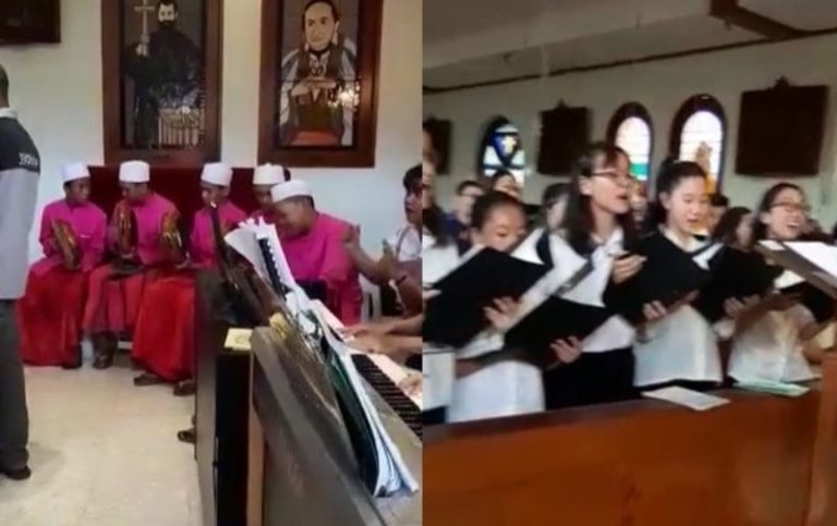 VIRAL Video Hadrah Iringi Paduan Suara di Gereja