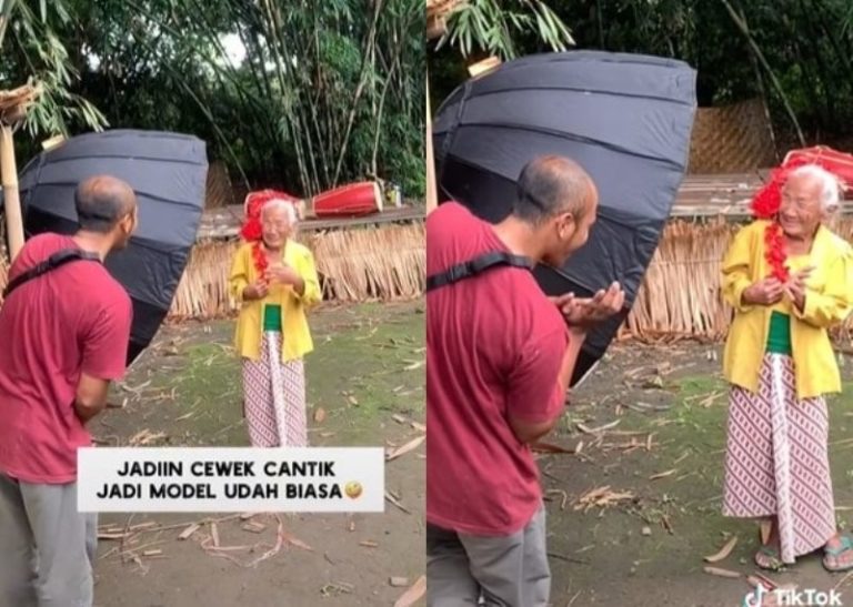 Viral Momen Nenek Jadi Model Pemotretan Netter Haru dan Kagum Lihat Hasil Fotonya