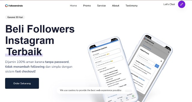 Beli Followes di Website