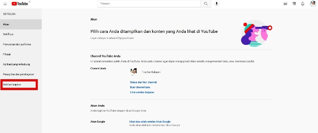 Cara Menghapus Akun YouTube