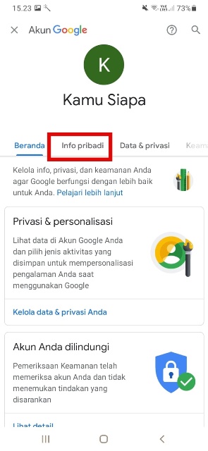 Cara Mengubah Nama Akun