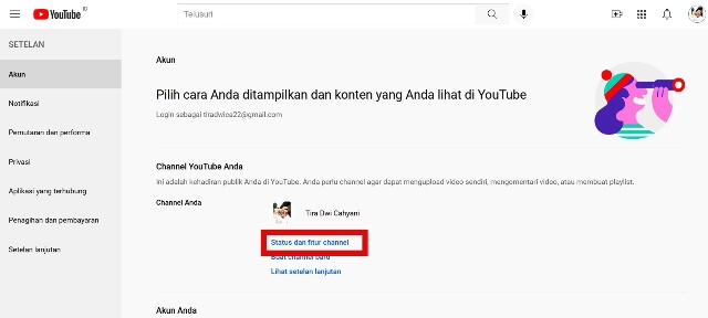 Cara Verifikasi Akun YouTube