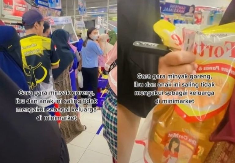Cerita Ibu dan Anak Pura pura Tak Kenal Saat Beli Minyak Goreng Murah di Minimarket