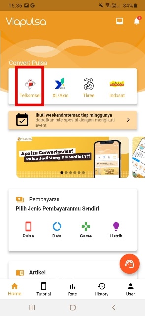 Convert Pulsa Telkomsel