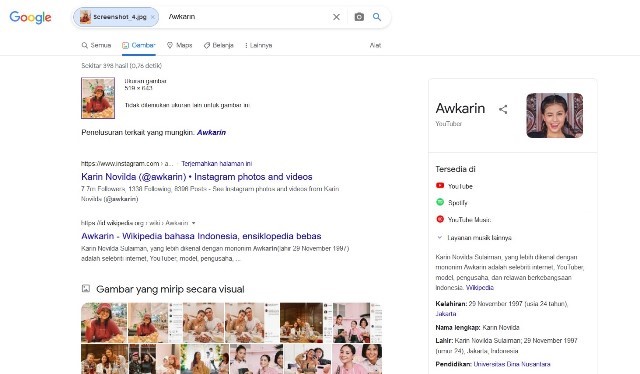 Hasil Pencarian Akun