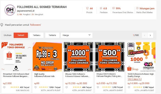 Jasa Beli Followers di Marketplace
