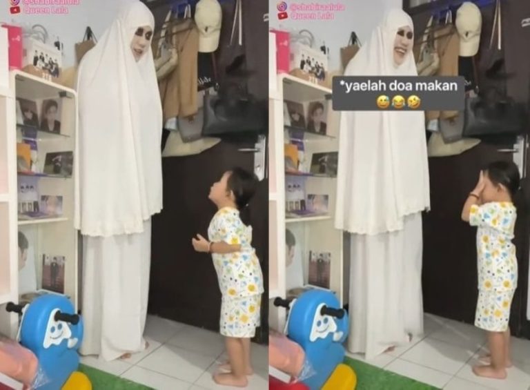 Kocak Anak ini Malah Baca Doa Sebelum Makan Saat Usir Hantu di Kamarnya