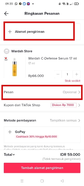 Lengkapi Identitas Penerima