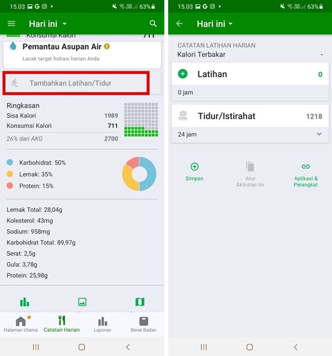 Masukan Aktifitas yang Kamu Lakukan