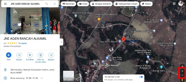 Melihat Lokasi Google Maps
