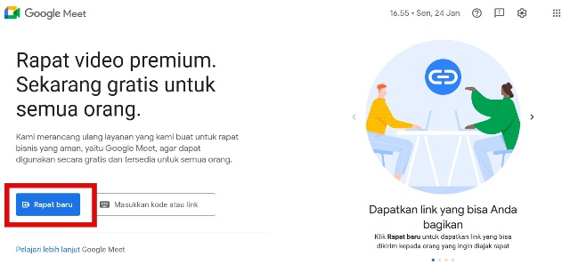 Menggunakan Google Meet
