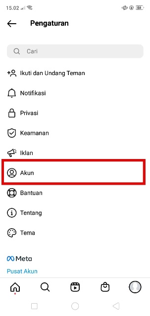 Pilih Akun