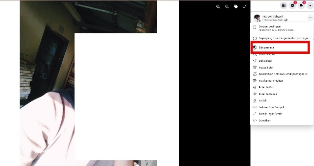 Pilih Menu Edit Pemirsa