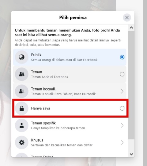Pilih Pemirsa
