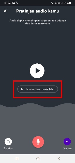 Tambahkan Musik Latar