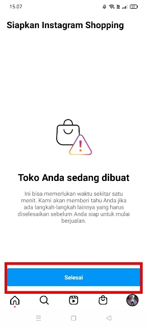 Tunggu Verifikasi Buka Toko