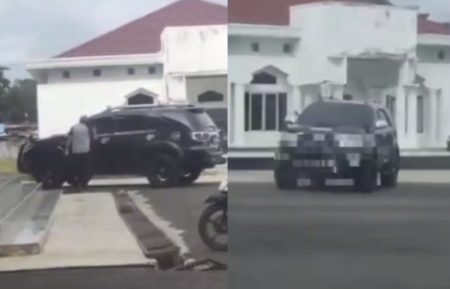 VIRAL Oknum ASN Pengendara Fortuner Diduga Mesum di Depan Masjid Langsung Kabur Saat Dipergoki