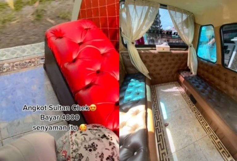 Viral Momen Penumpang Naik Angkot Sultan di Ciamis Dilengkapi CCTV hingga Jok Empuk