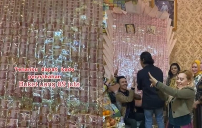Viral Penampakan Buket Uang Rp 89 Juta Ukurannya Wow Banget