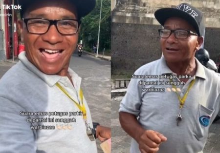 Viral Video Bapak bapak Tukang Parkir Bersuara Merdu Netter Sampai Terpukau