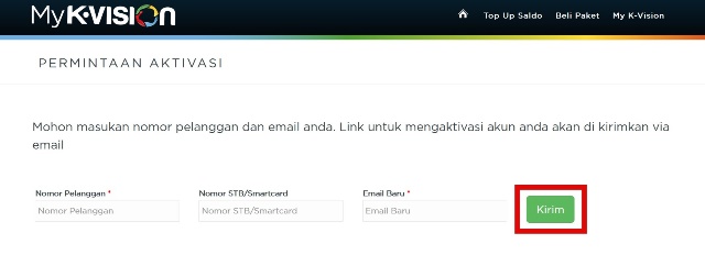 Aktivasi Akun K Vision