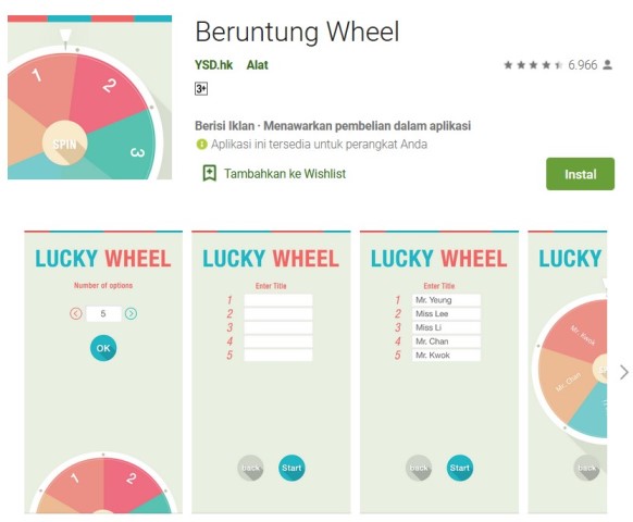 Beruntung Wheel