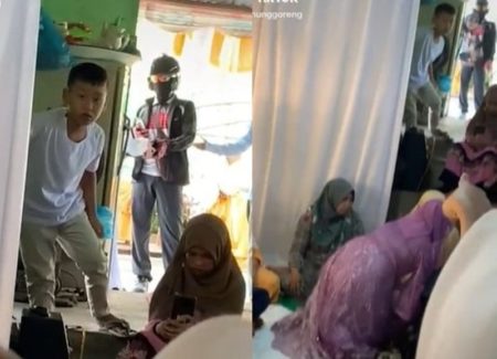 Bikin Ngakak Mempelai Pengantin COD Paket Tepat di Hari Pernikahannya