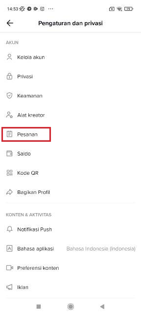 Cara Melihat Pesanan di TikTok Shop