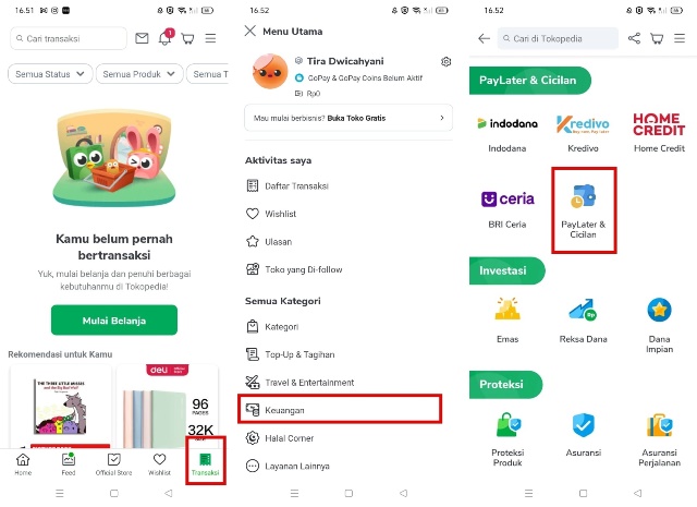 Cara menggunakan PayLater Tokopedia